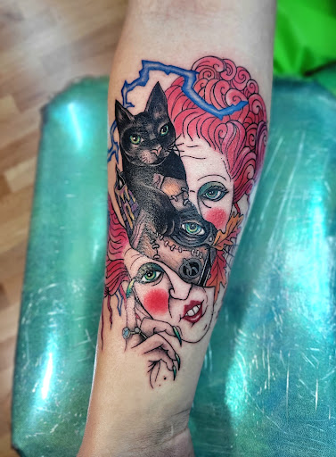 Explore road runner tattoo ideas, creative tattoo ideas in Benton, available at Spectrum Tattoo