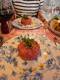 Steak tartare du Restaurant français La Fontaine de Mars à Paris - n°1