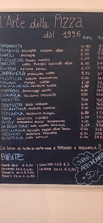Menu / carte de L'Arte della Pizza à Rho