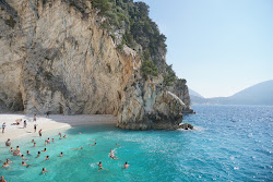 Foto van Ithaki Strand met kleine baai