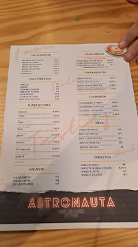 Menu du Astronauta Food and Drinks à Porto