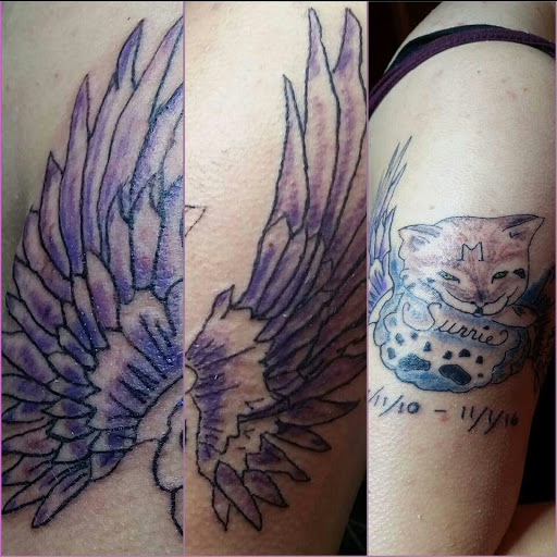 Explore sister and brother tattoo ideas, creative tattoo ideas in Davis, available at SIX GUN SOUND TATTOO