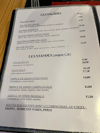 Menu du La Voltera à Châteauneuf-du-Faou