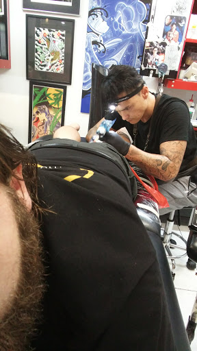 Explore cherub angel tattoo ideas, creative tattoo ideas in Honolulu, available at Sacred Art Tattoo Waikiki