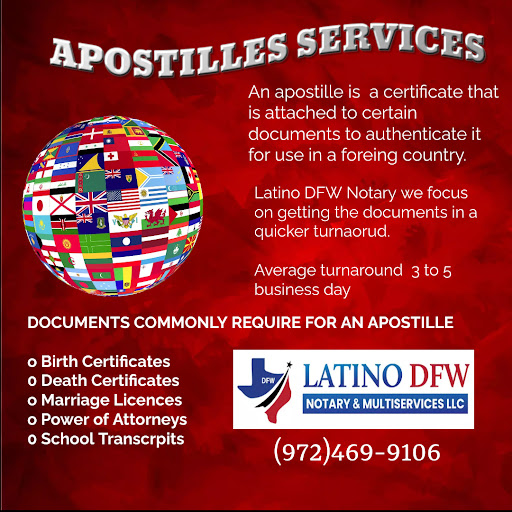 Mejor Notaría Latino DFW Notary & Multiservices LLC