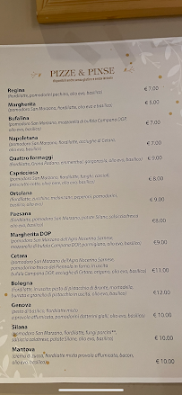 Menu / carte de Ristorante Macrito Pizza & Pinsa à Marano Marchesato