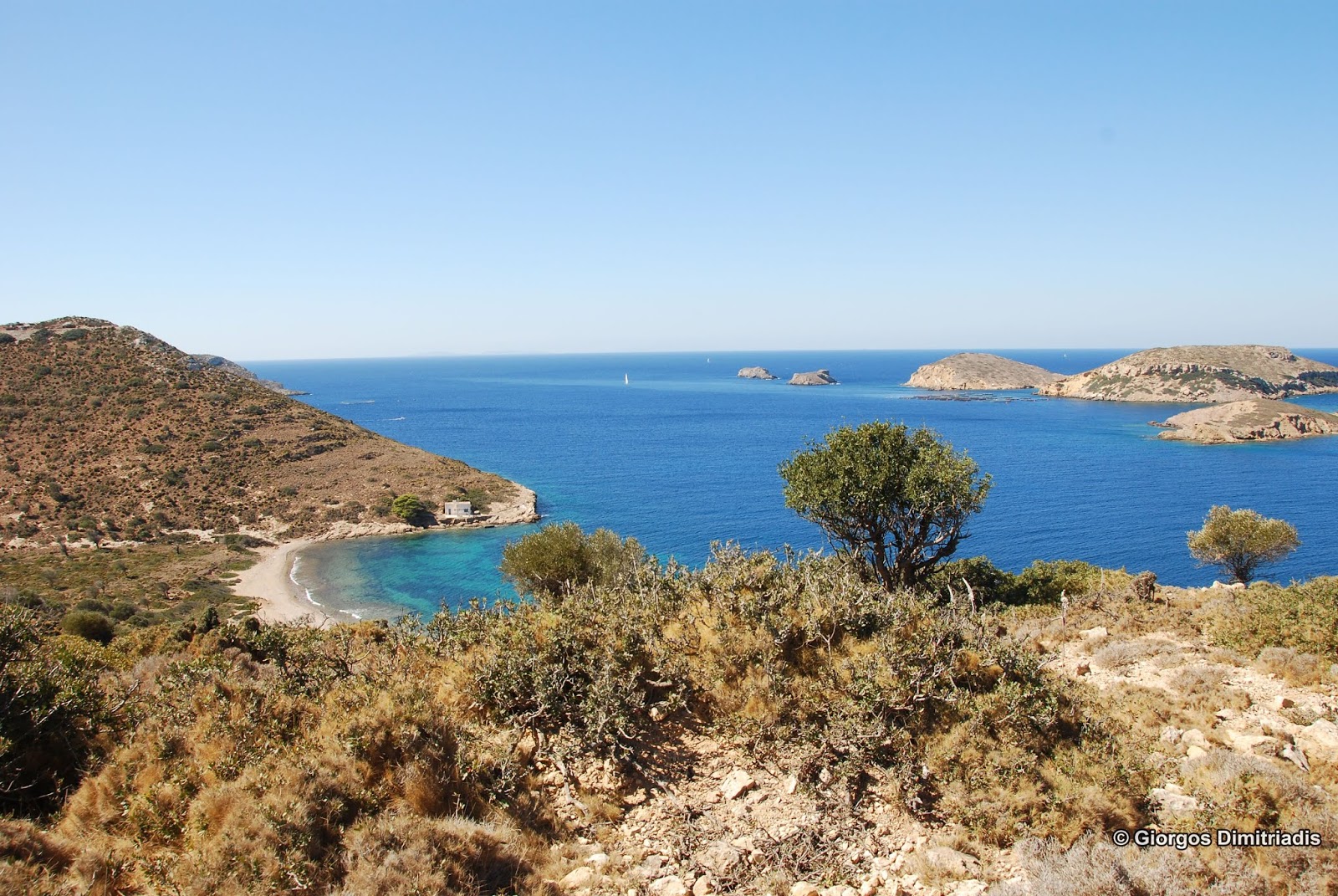 Photo of Leros wild beach II with partly clean level of cleanliness