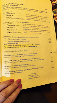 Menu du MediTerra à Papenburg