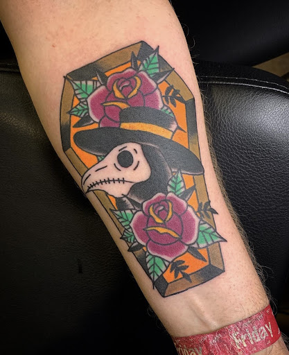 Explore basquiat tattoo ideas, creative tattoo ideas in Port Angeles, available at Markd Body Art