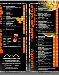 Carte du Efes-Grill Pizzeria Döner Imbiss à Metelen
