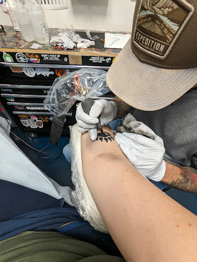 Explore gangster tattoo ideas, creative tattoo ideas in Buford, available at Inked Arts Tattoo Studio