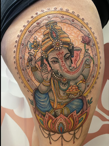 Explore fingerprint tattoo ideas, creative tattoo ideas in Syracuse, available at Cordero Collective Tattoos