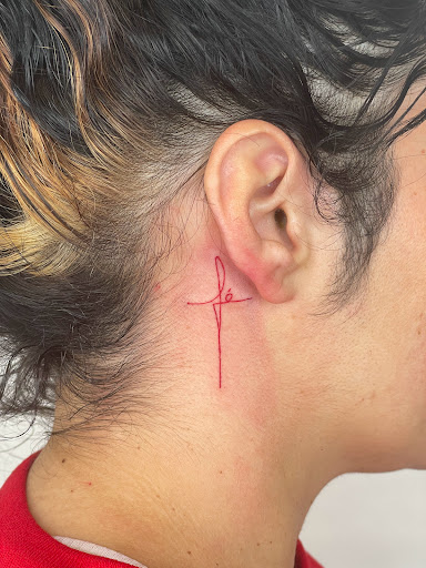 Explore tattoo son ideas, creative tattoo ideas in Amsterdam, available at Spoken Hand Tattoo