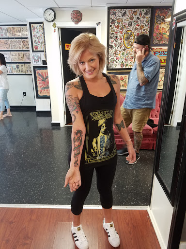 Explore horror sleeve tattoo ideas, creative tattoo ideas in Manchester, available at New Inkland Tattoo Co