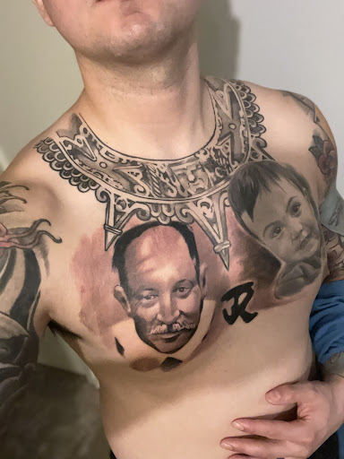 Explore middle finger tattoo ideas, creative tattoo ideas in Junction City, available at Junction City Tattoo