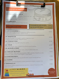 Menu du La bigoudène à La Chapelle-sur-Erdre