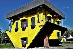 Upside down house image