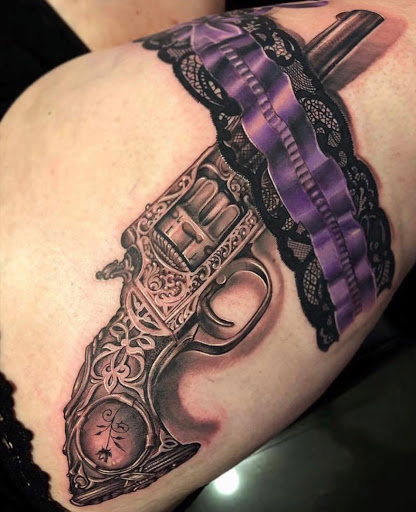 Explore honey badger tattoo ideas, creative tattoo ideas in Miami Beach, available at Salvation Tattoo Lounge