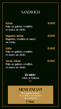 Menu du L’Atelier de Nisa à Bourgoin-Jallieu