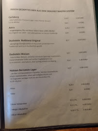 Menu du Restaurant Anderswie à Pruchten