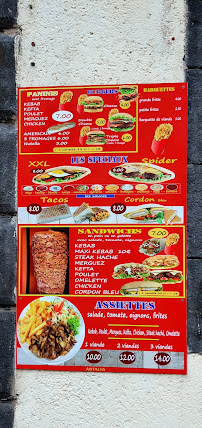 Menu du antalya kebeb à Pont-du-Château