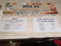 Carte du Wok 86 à Troyes