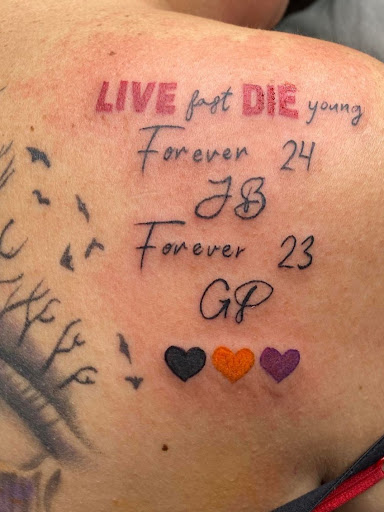 Explore donnie darko tattoo ideas, creative tattoo ideas in Bethlehem, available at Studio 33 Piercings by Angi