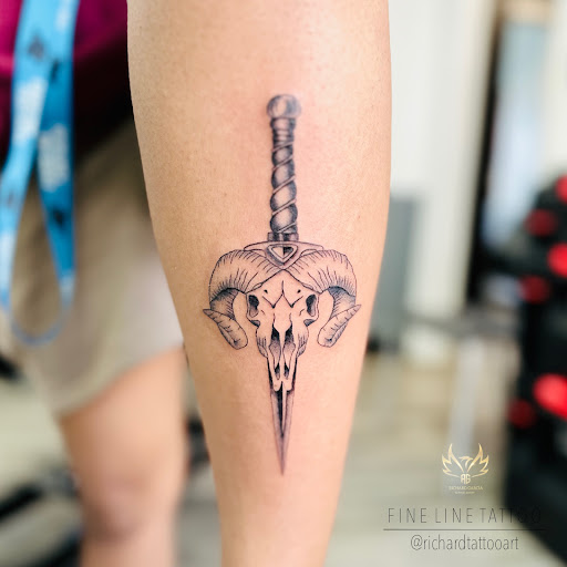 Explore satanic tattoo ideas, creative tattoo ideas in Charlotte, available at Black Cloud Tattoo & Piercing