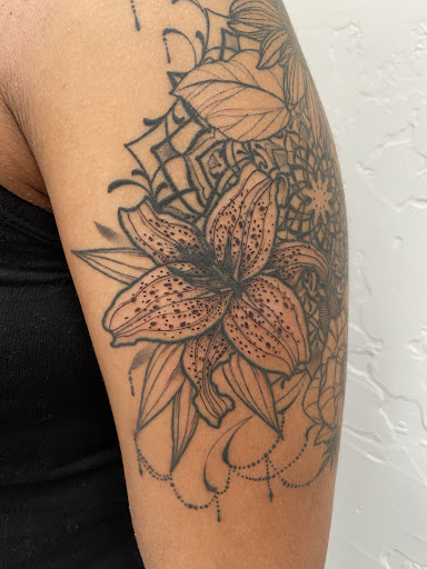 Explore tribal bear tattoo ideas, creative tattoo ideas in Scipio Center, available at Ace of Wands Private Tattoo & Tarot Studio . Appointment Only