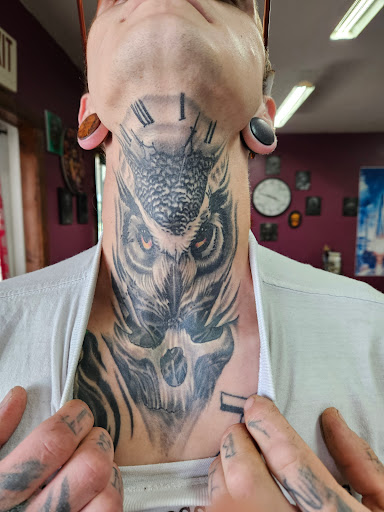 Explore tattoo chest cover up ideas, creative tattoo ideas in Angola, available at Hoodlum Ink