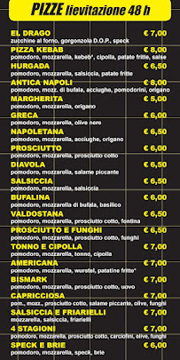 El drago pizzeria kebab à Bibiana carte