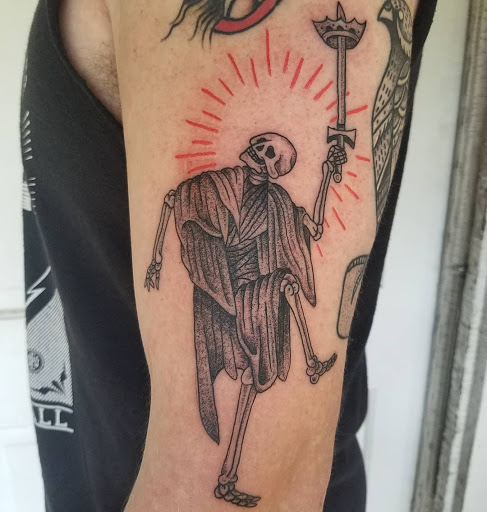 Explore middle of boob tattoo ideas, creative tattoo ideas in Easley, available at Peach Pit Tattoo