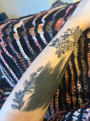 Explore small thigh tattoo ideas, creative tattoo ideas in Lafayette, available at Haus of Pain Tattoo Company