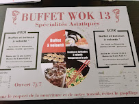Menu / carte de Buffet Wok 13 à Cabriès