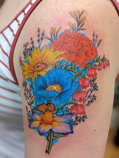 Grasshopper Tattoo Studio, 8805 IN-64, Georgetown, IN 47122, USA, 