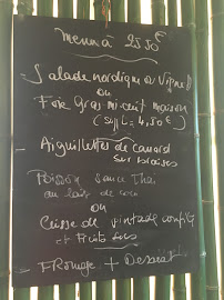 Restaurant La Vigne Haute à Castelfranc menu