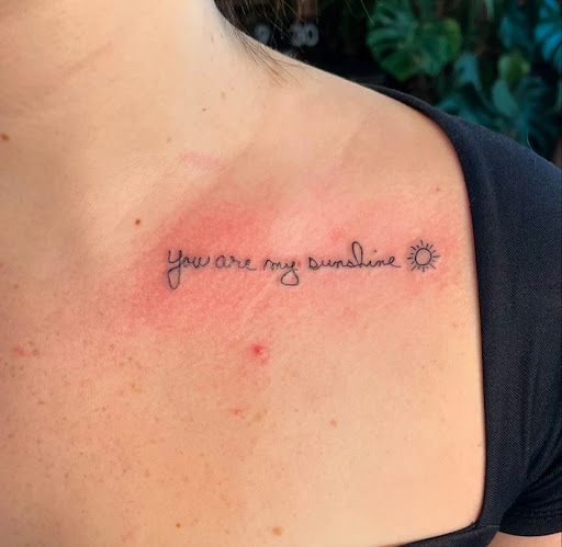 Explore lavender tattoo ideas, creative tattoo ideas in Bryan, available at Storyline Ink Tattoo