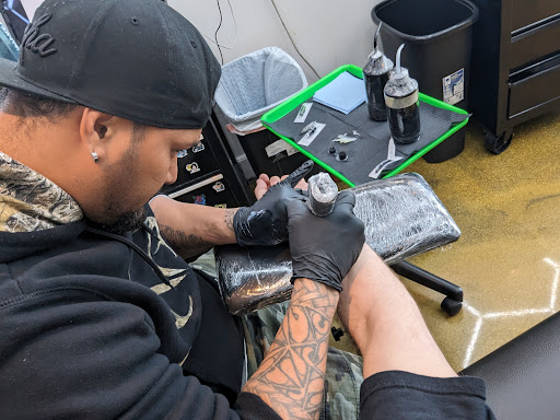 Explore crochet tattoo ideas, creative tattoo ideas in Kapolei, available at Sacred Art Tattoo and Coffee Bar - Kapolei