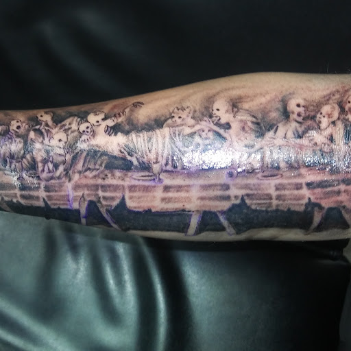 Explore one line tattoo ideas, creative tattoo ideas in Tucson, available at Empire Tattoo
