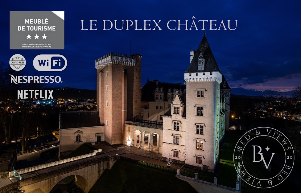 Bed and Views Pau Château - Nuit de rêve face au château et le Duplex du château à Pau