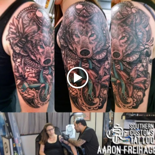 Explore upper arm tattoo ideas for women, creative tattoo ideas in Fayetteville, available at Southern Customs Tattoo Company