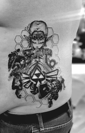 Explore wrist cover up tattoo ideas, creative tattoo ideas in Benton, available at Spectrum Tattoo