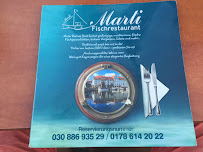 Restaurant méditerranéen Fischrestaurant Marti à Berlin (le menu)