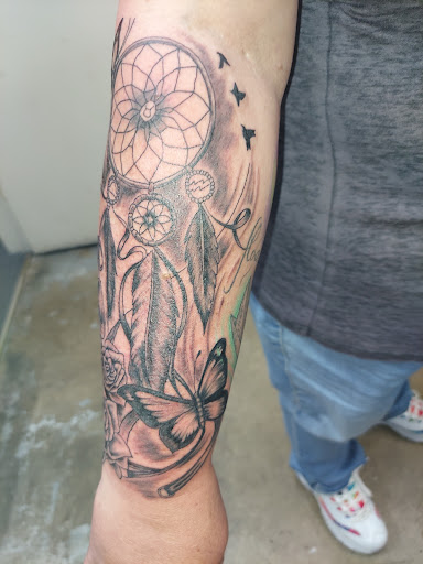 Explore katana tattoo ideas, creative tattoo ideas in Odessa, available at Little Dragon Tattoos Studio