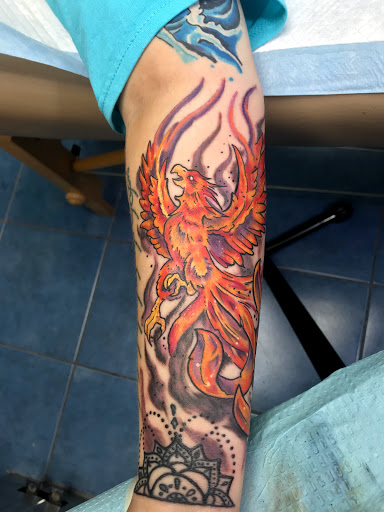 Explore line tattoo ideas for guys, creative tattoo ideas in Aurora, available at Ronin Tattoo Studio INC