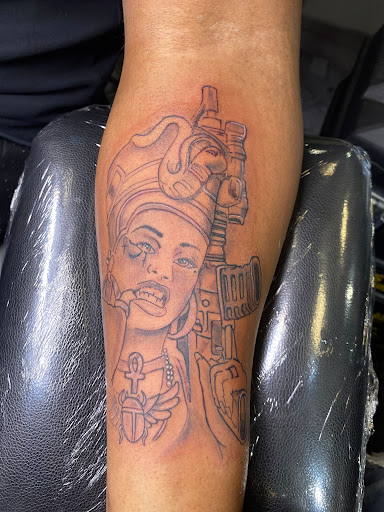 Find tattoos ideas on leg for your next unique tattoo in Flint at Sylvertooth Tattoos & Piercings