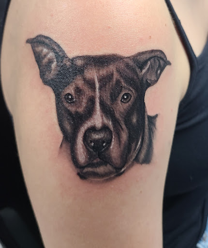 Explore rose and skull tattoo ideas, creative tattoo ideas in Pahrump, available at Social Suicide Tattoos