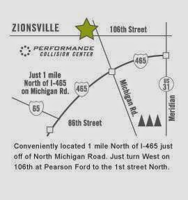 Auto Body Shop «Performance Collision Center», reviews and photos, 10710 Nottingham Way, Zionsville, IN 46077, USA