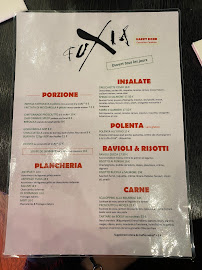 Restaurant italien Fuxia à Paris - menu / carte