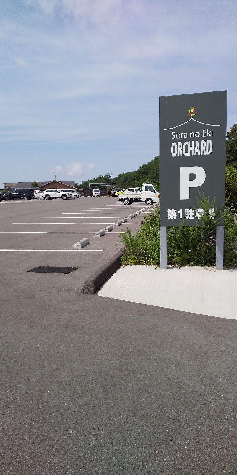 八天堂ビレッジ中央駐車場（Sorano Eki ORCHARDO 第１駐車場）